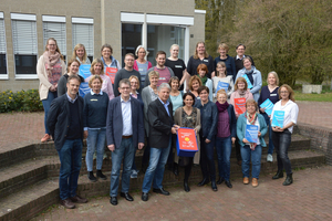 Lehr- und Fachkräfte, Teammitglieder und Sponsoren trafen sich im St.-Pius-Gymnasium in Coesfeld (Aufnahme: Kreis Coesfeld, Christoph Hüsing).